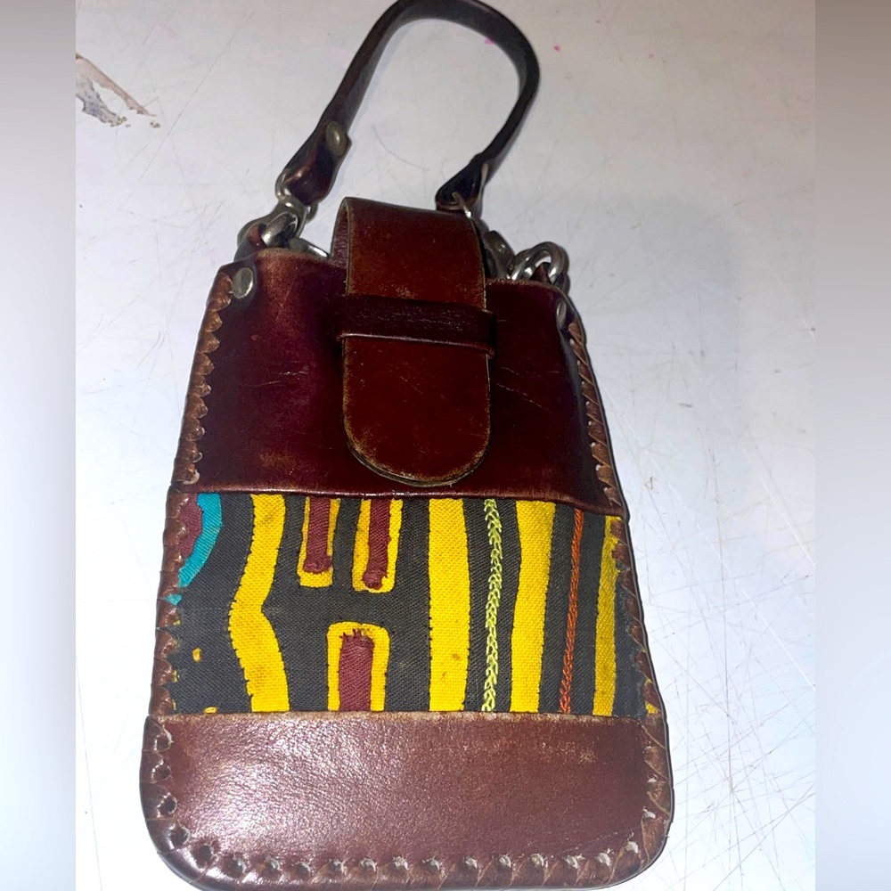Leather Mini Coin Orr Credit Card  Bag  Made In Colombia